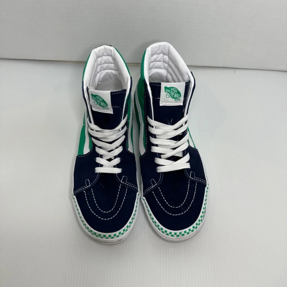 VANS Skateboard Shoes Sneakers Sk 8 Hi Top Off The Wall Mens 7.5 checkered laces - Picture 3 of 12